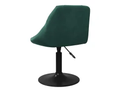 Taburete de cocina de terciopelo verde oscuro