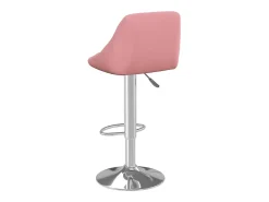 Taburete de cocina de terciopelo rosa