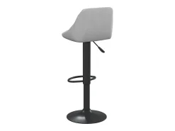 Taburete de cocina de terciopelo gris claro