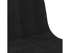 Taburete de cocina de terciopelo negro