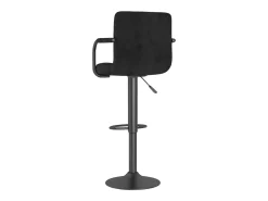 Taburete de cocina de terciopelo negro