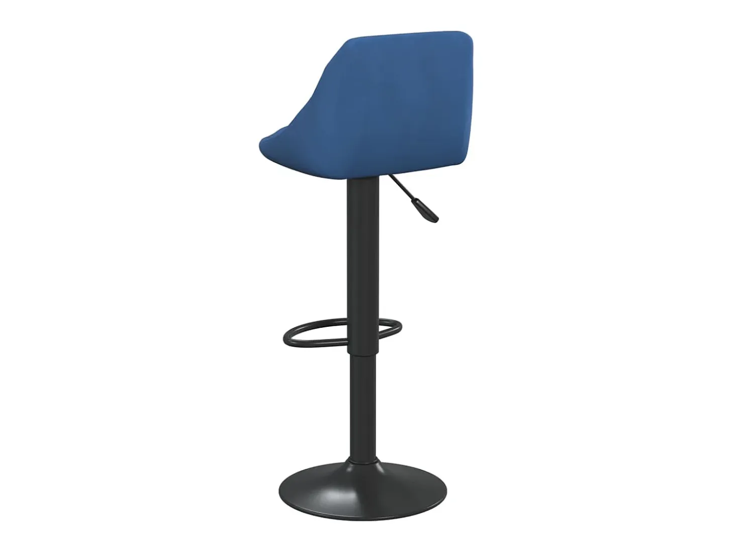 Taburete de cocina de terciopelo azul