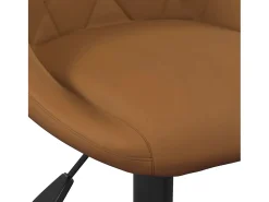 Taburete de cocina de terciopelo marrón