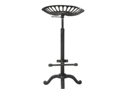 Taburete de cocina hierro fundido negro