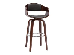 Taburete de cocina vintage giro 360° nogal 67.5 cm GAO