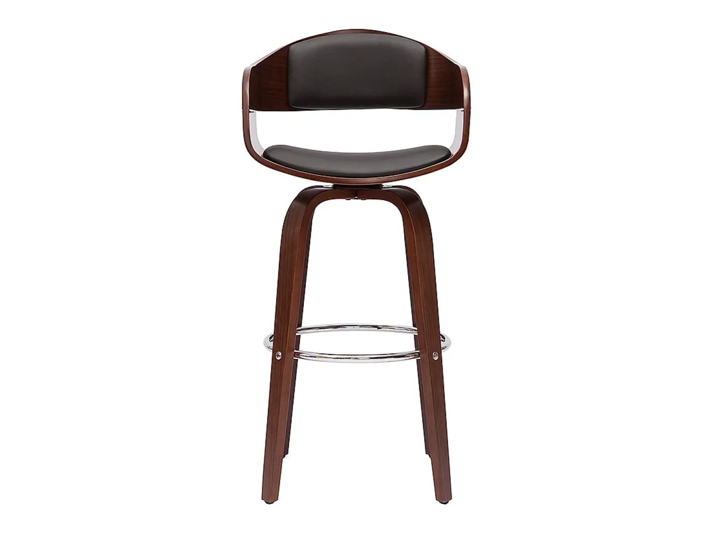 Taburete de cocina vintage giro 360° nogal 67.5 cm GAO