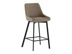 Taburete de tela beige Fox - Juego de 2