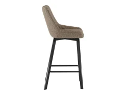 Taburete de tela beige Fox - Juego de 2
