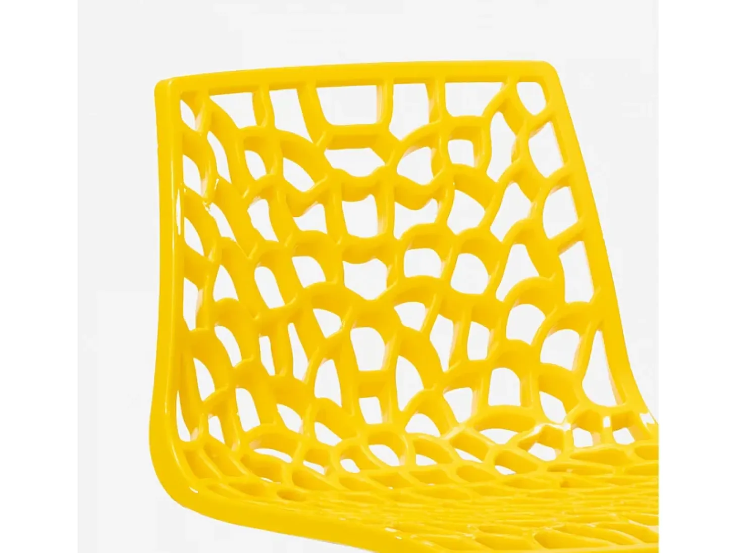 Taburete diseño cocina bar base negro mate regulable Grand Soleil Spider Matt - Amarillo