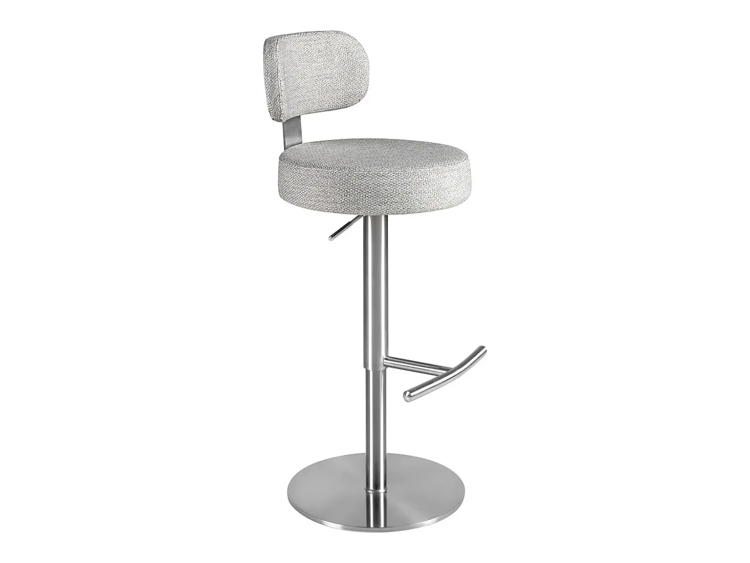 Taburete giratorio tela gris claro jaspeado 4230 ANGEL CERDA