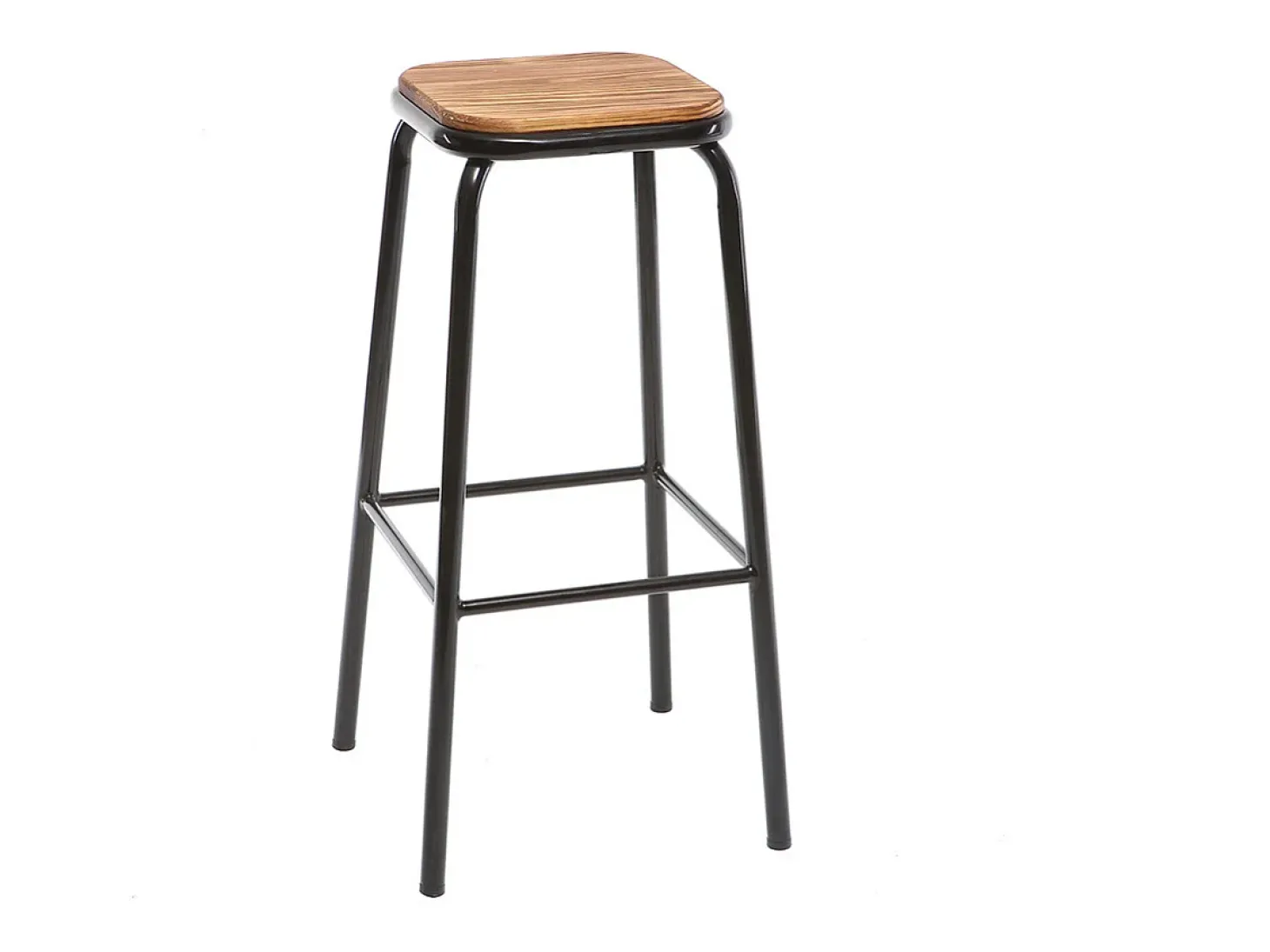 Taburete industrial inox lote de 2 A75cm MEMPHIS