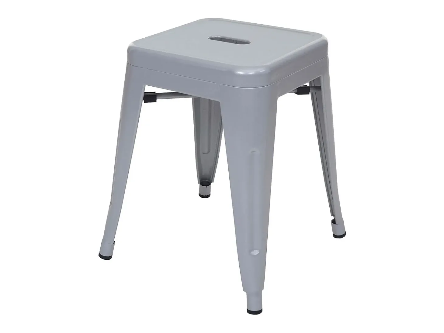 Taburete MCW-A73 (set de 2), gris