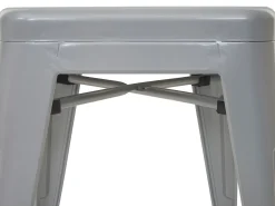 Taburete MCW-A73 (set de 2), gris
