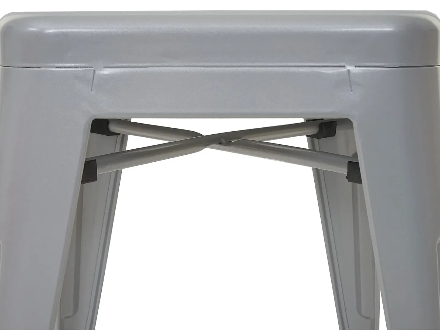 Taburete MCW-A73 (set de 2), gris