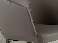 Taburete polipiel gris taupe 4134 ANGEL CERDA