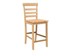 Taburetes de bar 2 uds madera maciza natural caucho
