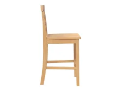 Taburetes de bar 2 uds madera maciza natural caucho