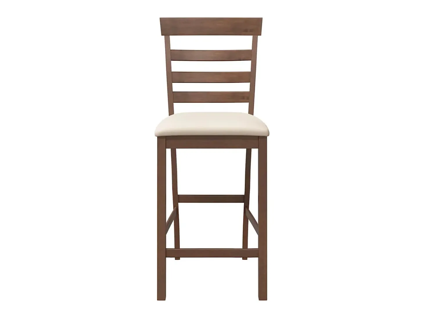Taburetes de bar con cojines 2 uds madera maciza marrón caucho