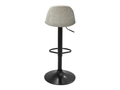 Taburetes de bar de cocina diseño SIG+ - lote de 2 sillas de bar regulables (Tejido Gris)