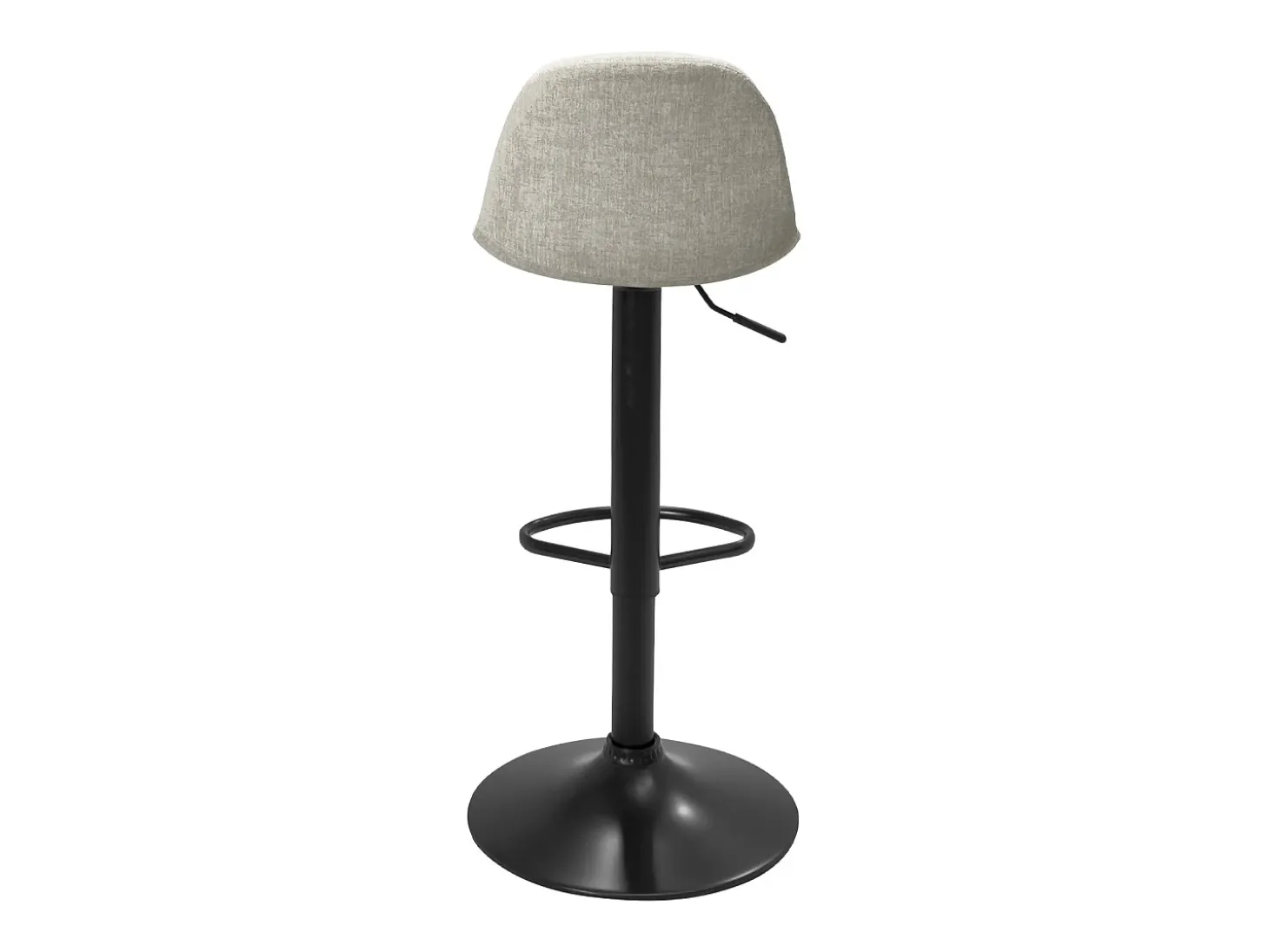 Taburetes de bar de cocina diseño SIG+ - lote de 2 sillas de bar regulables (Tejido Gris)