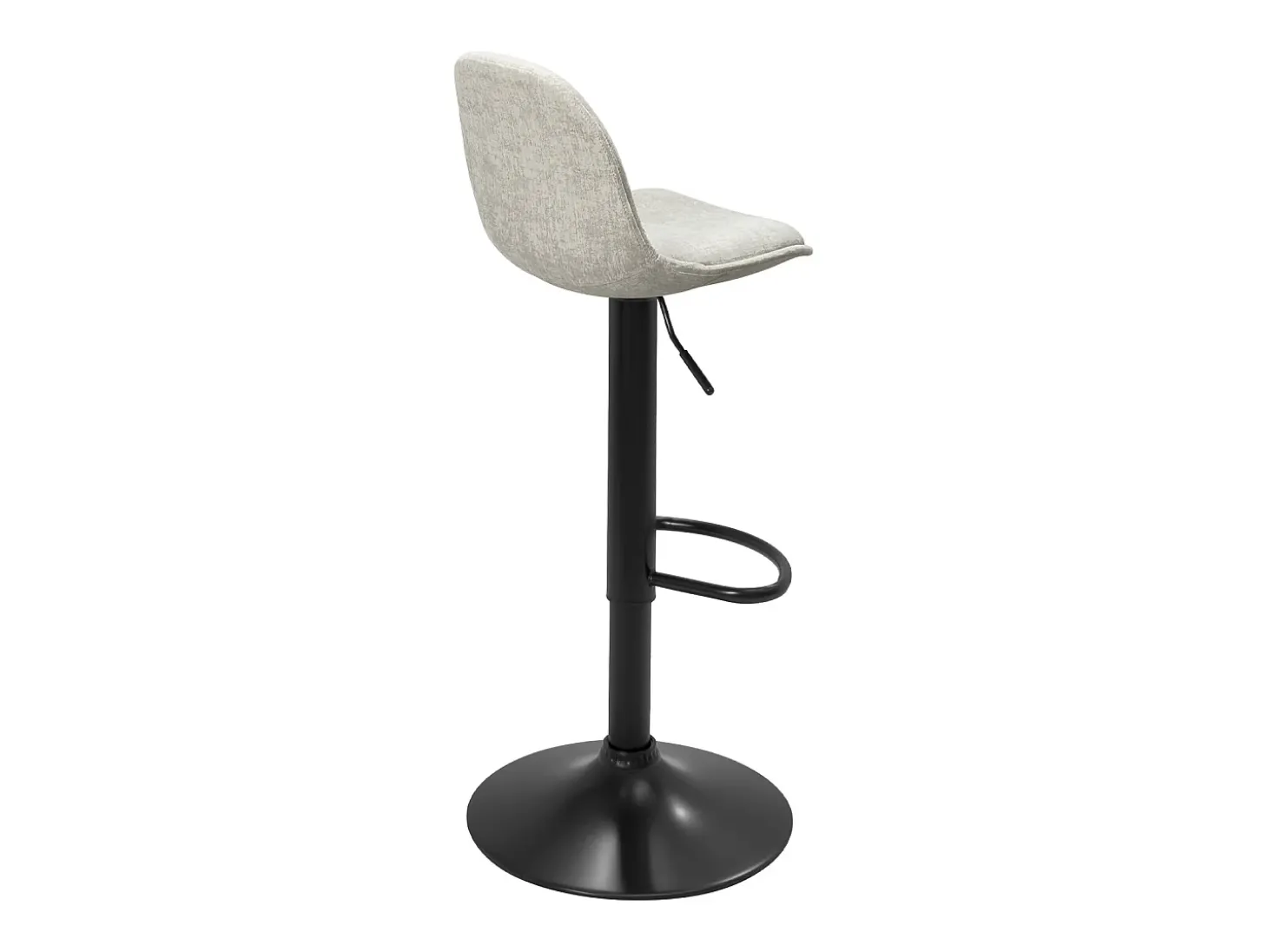 Taburetes de bar de cocina diseño SIG+ - lote de 2 sillas de bar regulables (Tejido Gris)