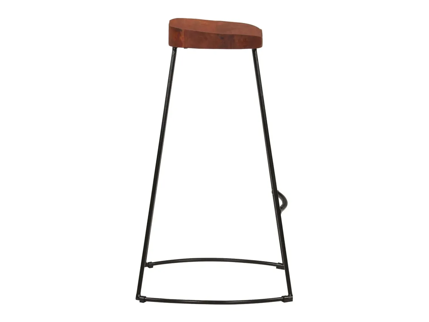 Taburetes de bar Gavin 2 uds madera mango maciza 50x40x78 cm