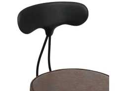 Taburetes de bar MCW-O84 (juego de 2), marrón-negro