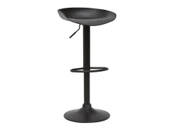Taburetes de bar regulables modernos negros A65 cm (lote de 2) PEBBLE