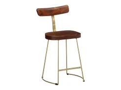 Taburetes de barra 2 uds madera maciza de mango 49x43x79 cm