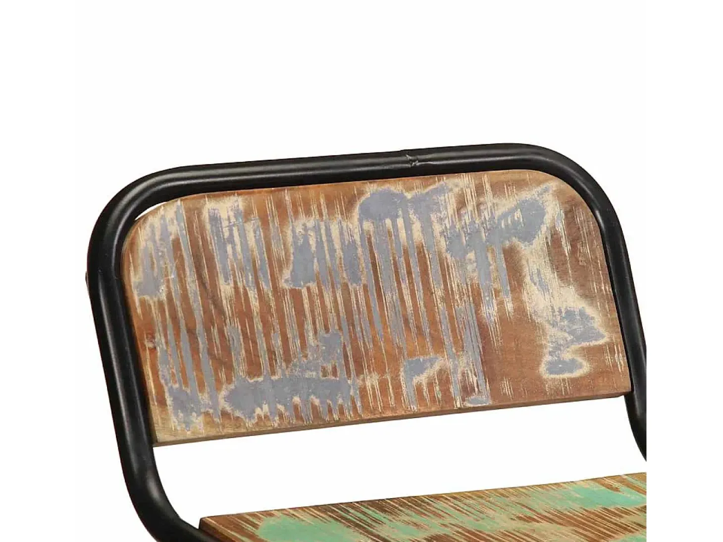 Taburetes de barra 4 uds 46x35,5x70 madera maciza reciclada