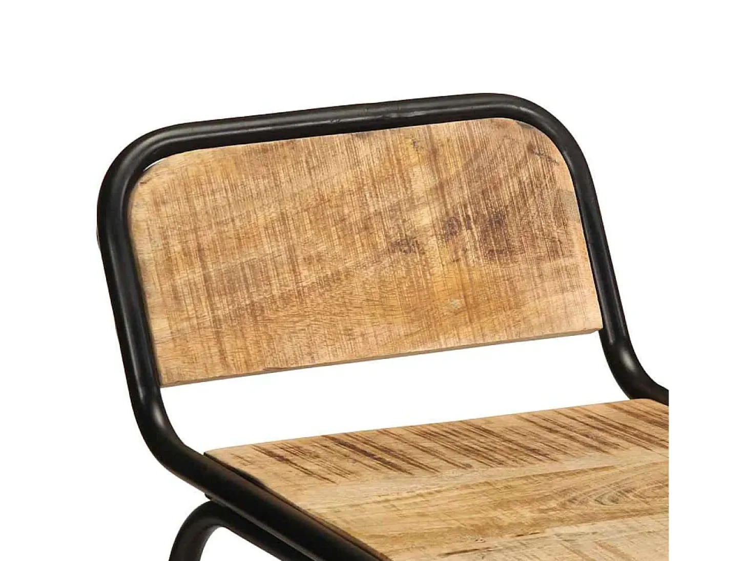 Taburetes de barra 2 uds 46x35,5x70 cm madera maciza de mango