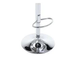 Taburetes de cocina 2 uds cuero sintético madera curvada crema