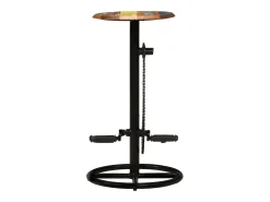 Taburetes de cocina 2 unidades madera maciza reciclada