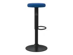 Taburetes de cocina 2 unidades terciopelo azul