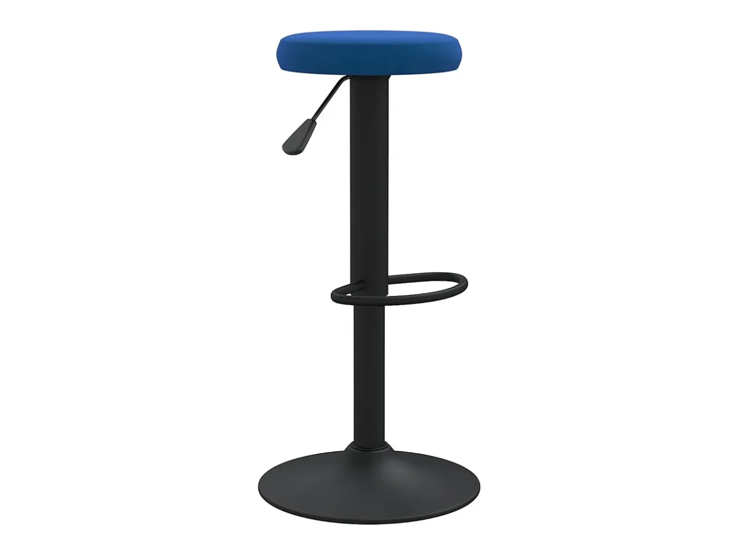 Taburetes de cocina 2 unidades terciopelo azul
