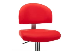 Taburetes de cocina 2 unidades cuero sintético rojo