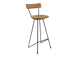 Taburetes de cocina 2 unidades madera maciza de teca