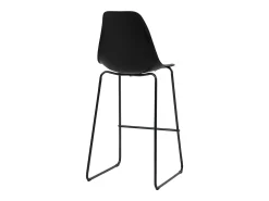 Taburetes de cocina 2 unidades plástico negro