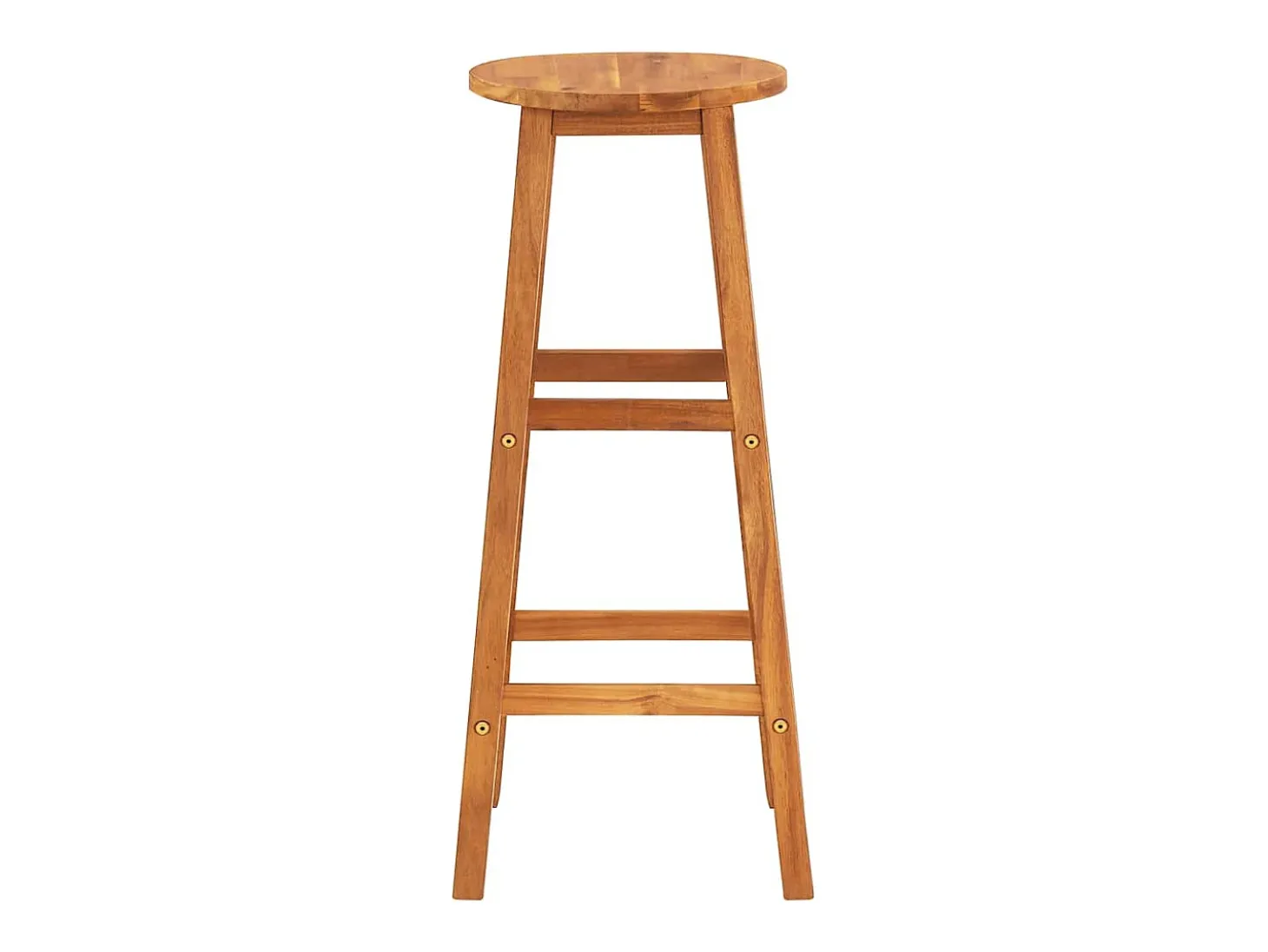 Taburetes de cocina 4 unidades madera maciza de acacia