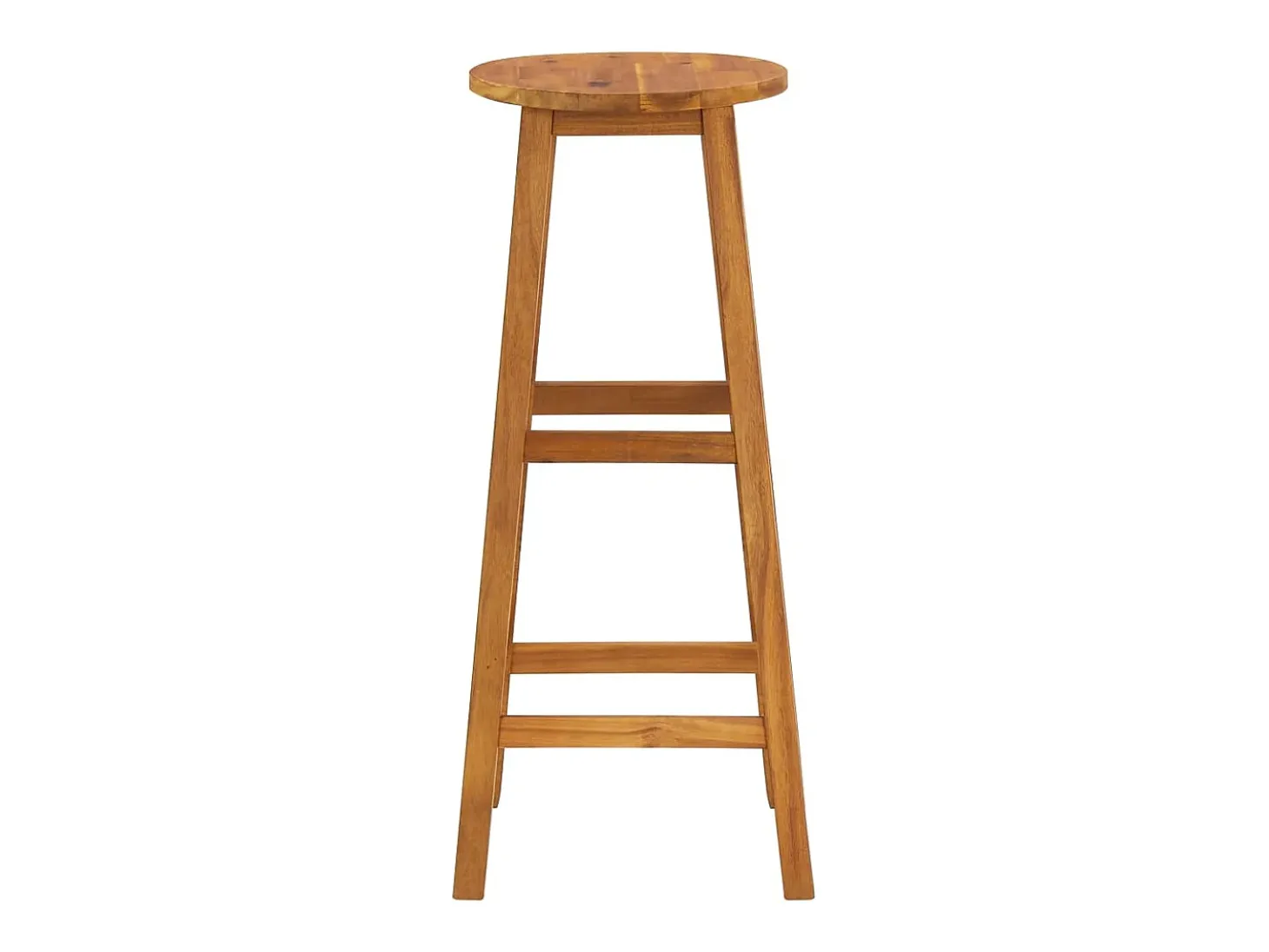 Taburetes de cocina 4 unidades madera maciza de acacia