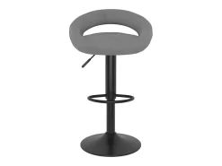 Taburetes de cocina 2 unidades terciopelo gris claro