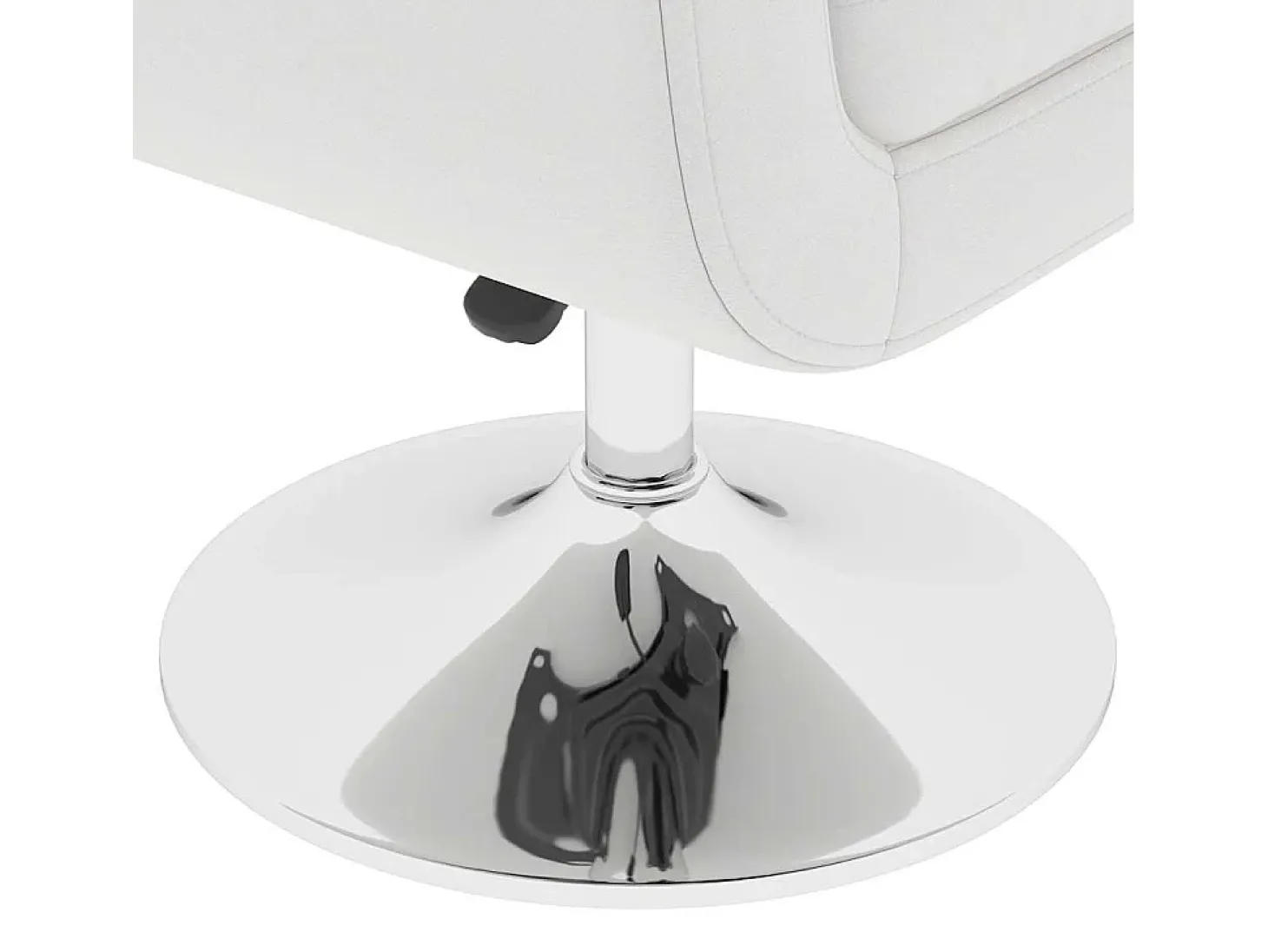 Taburetes de cocina 2 unidades cuero artificial blanco