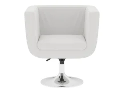 Taburetes de cocina 2 unidades cuero artificial blanco