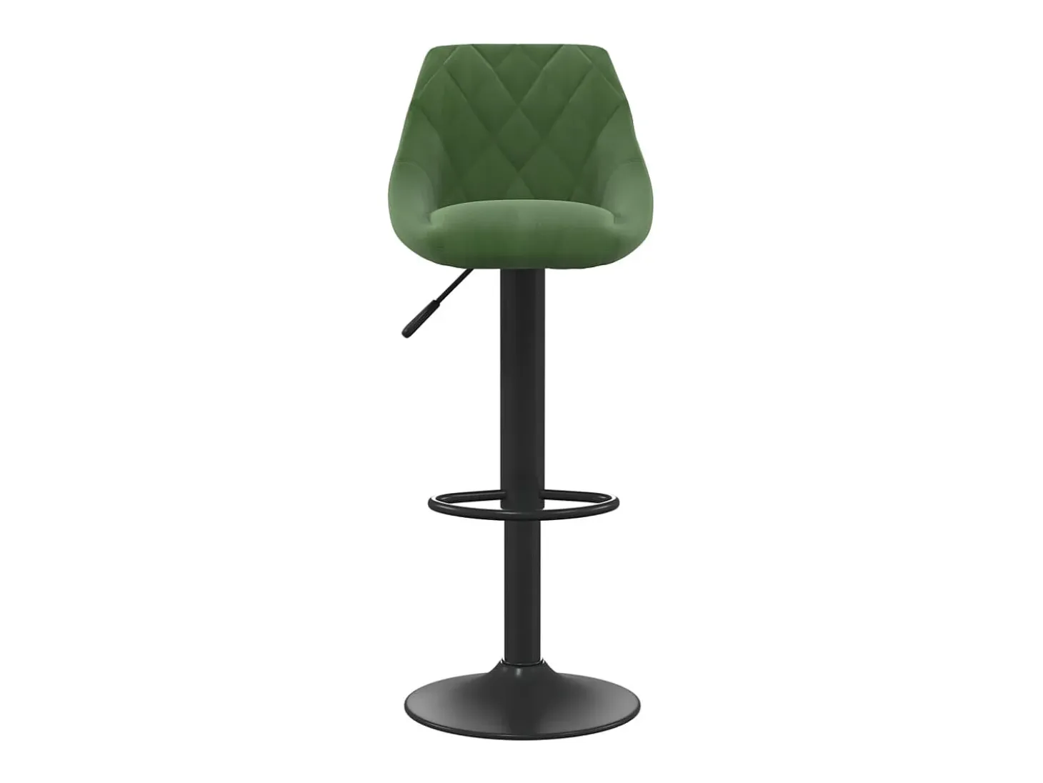 Taburetes de cocina 2 unidades terciopelo verde oscuro