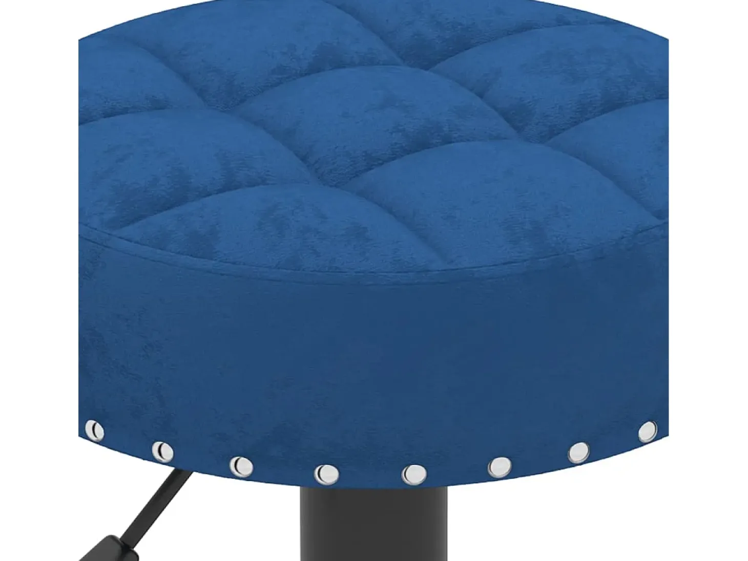 Taburetes de cocina 2 unidades terciopelo azul