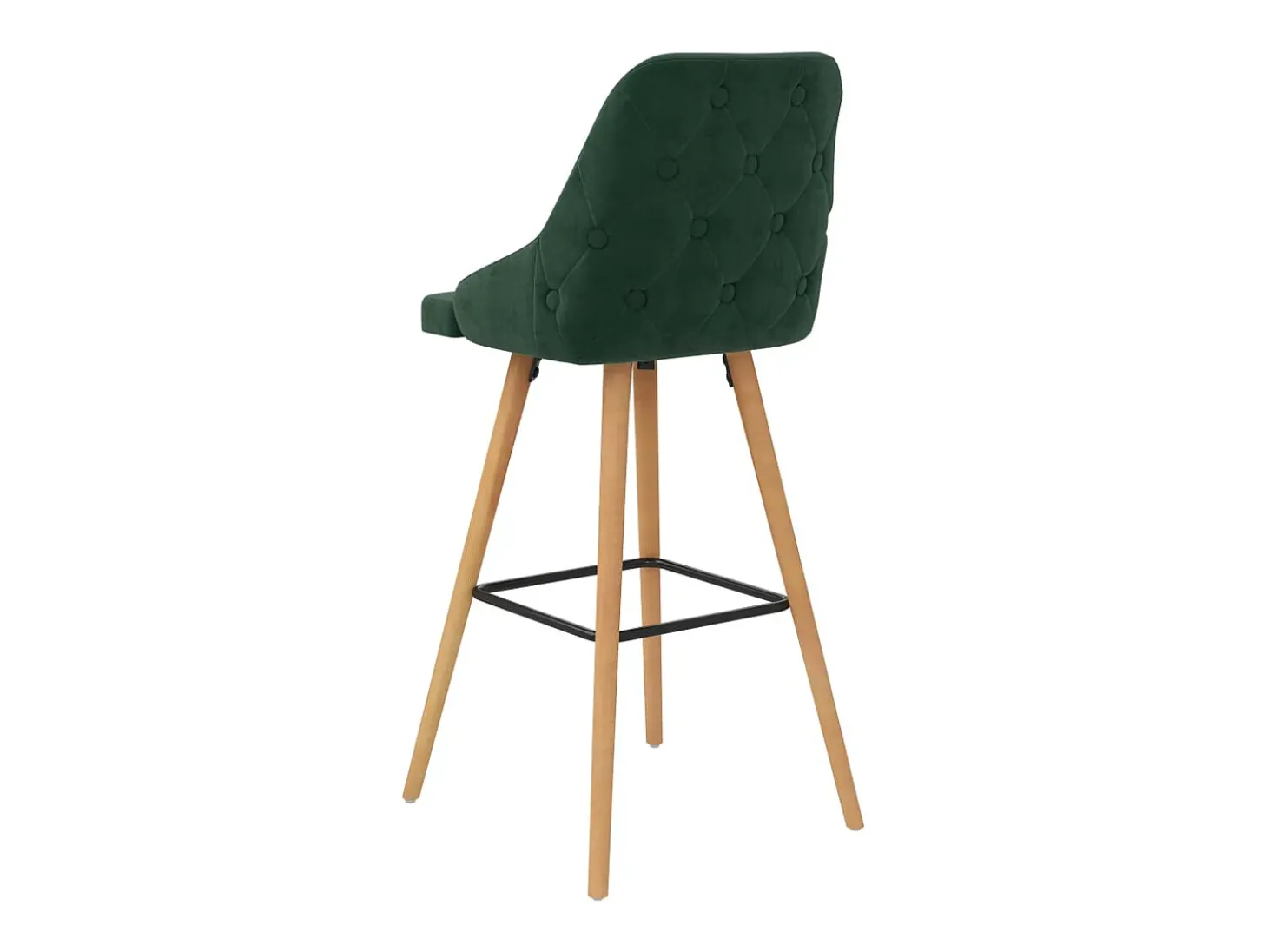 Taburetes de cocina 2 unidades terciopelo verde oscuro