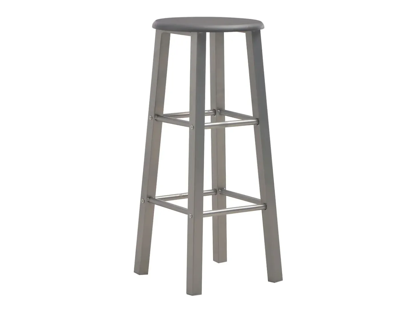 Taburetes de cocina 2 unidades MDF gris antracita