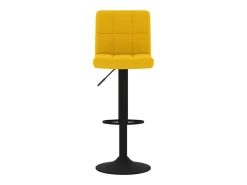 Taburetes de cocina 2 unidades terciopelo amarillo mostaza