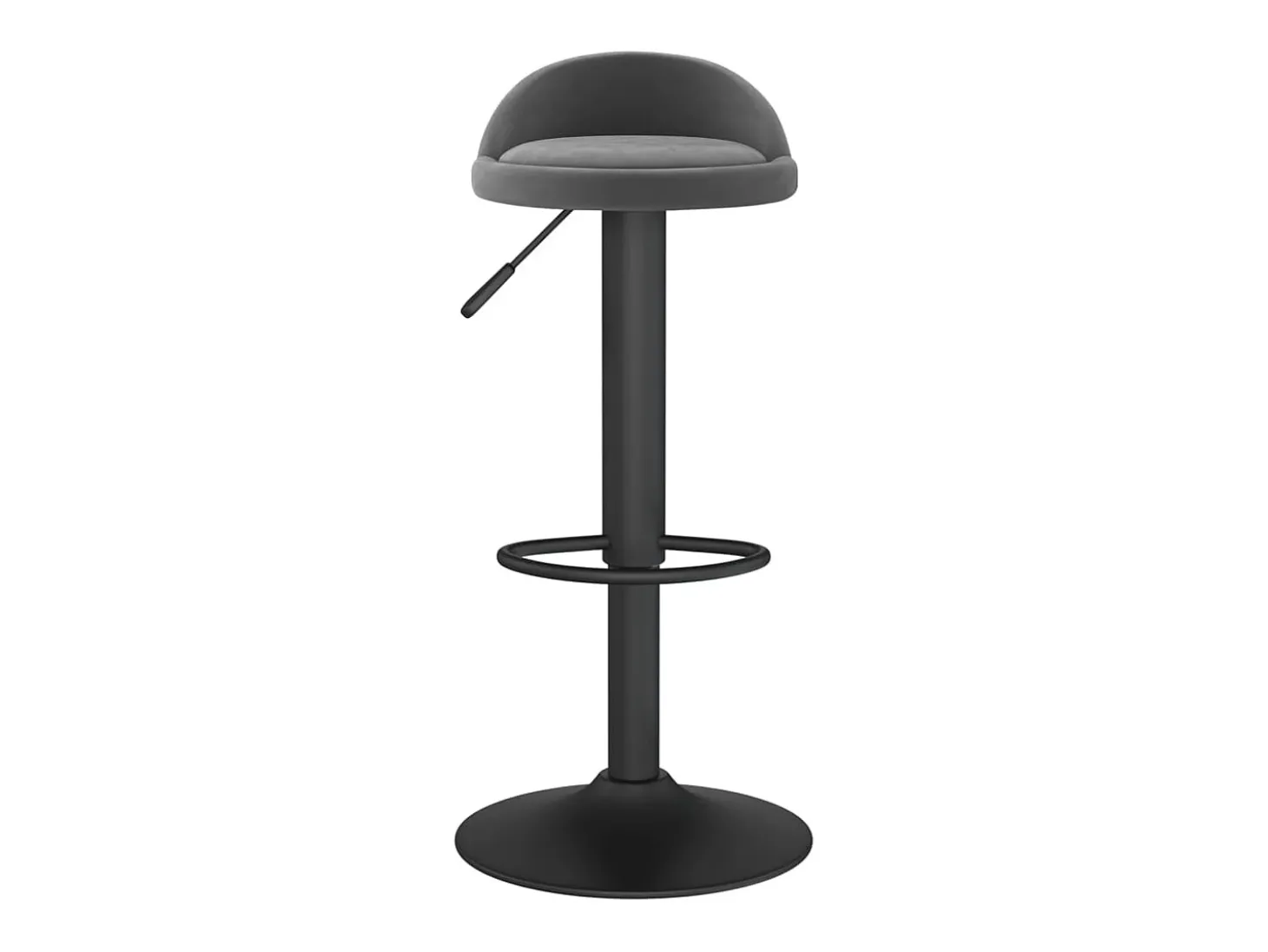 Taburetes de cocina 2 unidades terciopelo gris oscuro