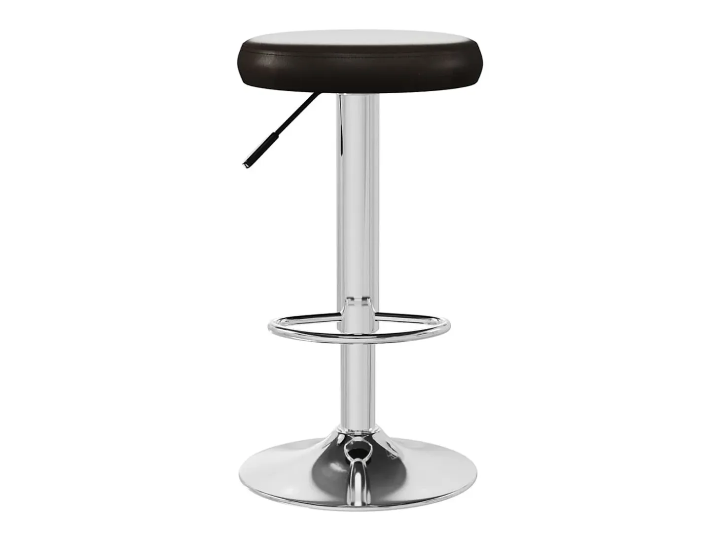 Taburetes de cocina 2 unidades cuero sintético marrón